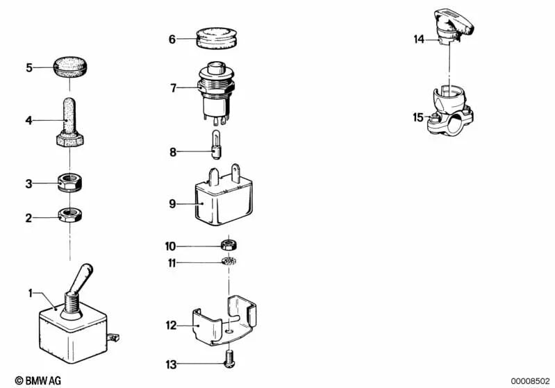Interruptor para BMW (OEM 63171352684). Original BMW