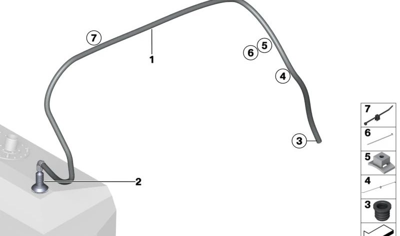 Guida per BMW E46, E39, E60, E61, E38, E83, E70 (OEM 61138369503). BMW originale.