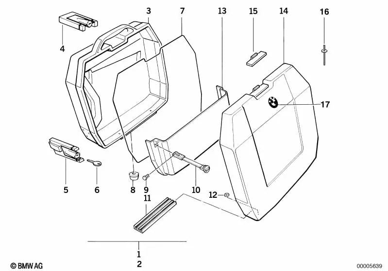 Lock for BMW F20, F21, F22, F23, F30, F31, F32, F33, F34, F35 (OEM 46542300041). Genuine BMW.