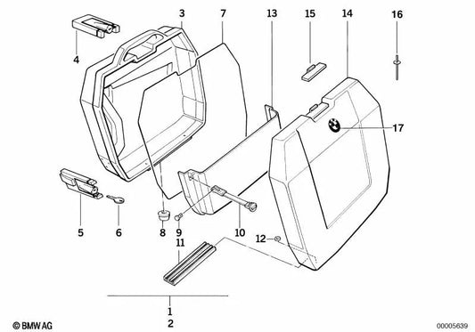 Lock for BMW F20, F21, F22, F23, F30, F31, F32, F33, F34, F35 (OEM 46542300041). Genuine BMW.