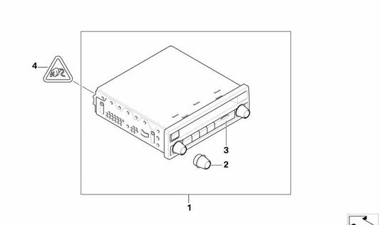 Cover Speaker OEM 65129159496 for BMW E60, E61, E70, E71, E72. Original BMW.