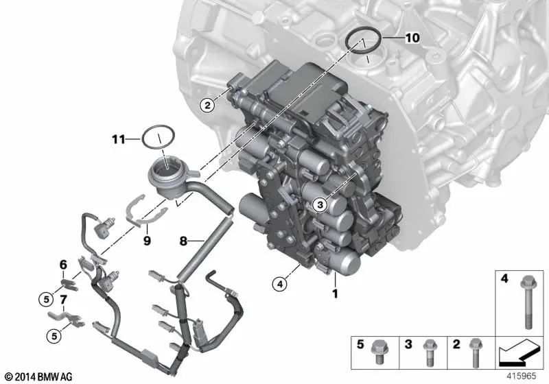 Série de fiação BMW 1 F52, Série 2 F45, F46, X1 F48, F49, X2 F39 (OEM 24368627851). BMW original