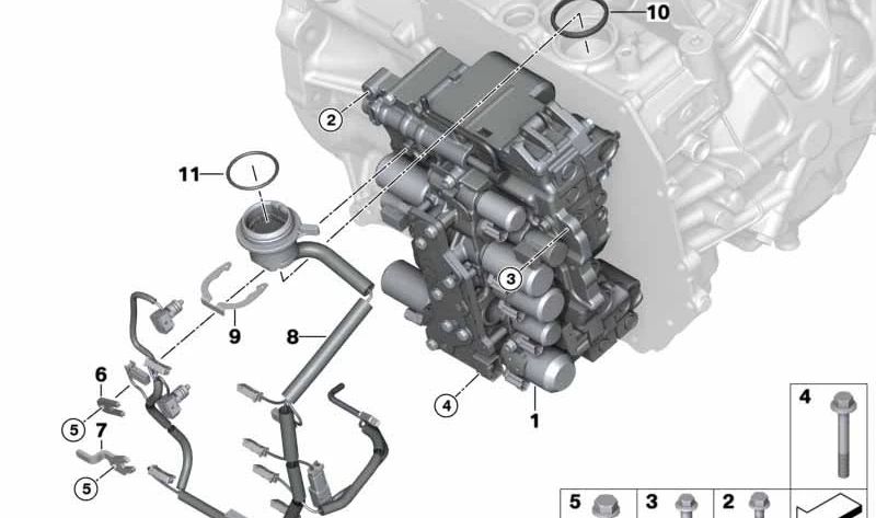 Unidad de control de cambio OEM 24338642381 para BMW F45, F46, F48, F49, F39 y MINI F54, F55, F56, F57, F60. Original BMW y MINI.