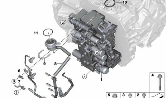 Unidad de control de cambio OEM 24338642381 para BMW F45, F46, F48, F49, F39 y MINI F54, F55, F56, F57, F60. Original BMW y MINI.
