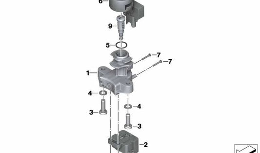 Caja cerrojo de dirección OEM 51257700072 para motos BMW R1200GS, F800GS, S1000RR, K1600GT, R nineT, F800R… y más. Original BMW Motorrad.
