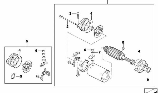 Anillo obturador toroidal OEM 12412343253 para motos BMW F 650, F 650 ST. Original BMW Motorrad.