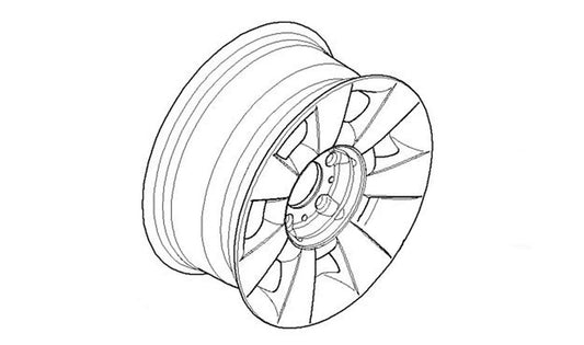 Pneu de liga clássica-sternspeiche 83 para BMW E39 (OEM 36116751763). BMW original