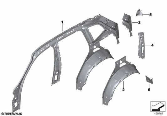 Rechts -Rear Hinterrad für BMW x3 G08N (OEM 41009451364). Original BMW.