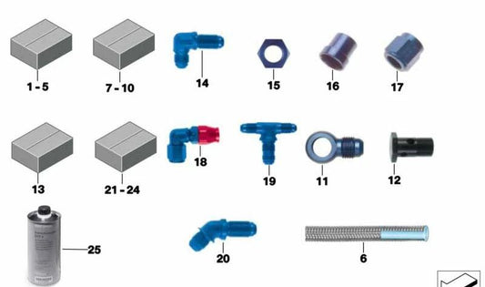 OEM -Brems -Master -Zylinder 34312483519 für BMW E81, E87, E88, E82, F20, F21, E90, E91, E92, E93, F30, F31, F34, F80. Original BMW.