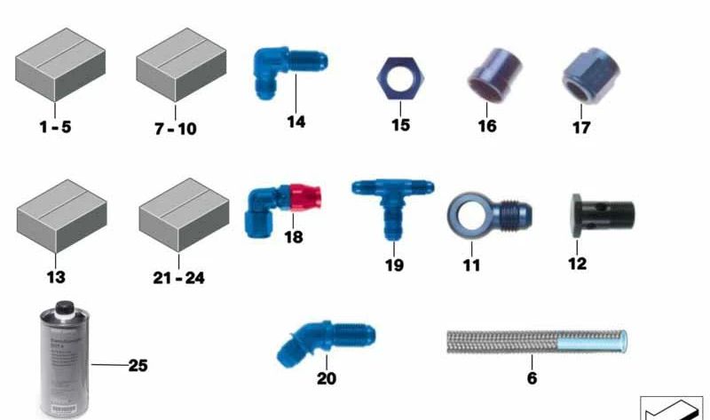 Tornillo hueco para BMW varios modelos y series (OEM 34502224070). Original BMW
