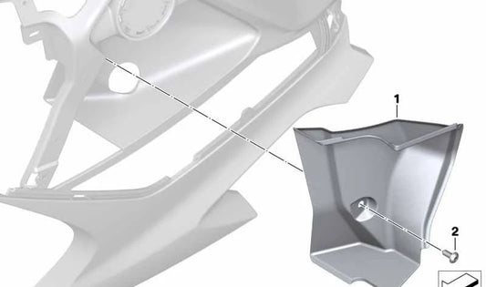 Canal de aire caliente OEM 46637706759 para motos BMW F 800 S, F 800 ST, F 800 GT. Original BMW Motorrad.