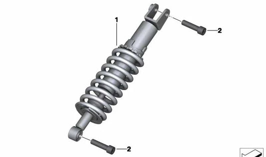 Amortiguador trasero OEM 33548555127 para BMW Motorrad C 600 Sport (CK18), C 650 Sport (CK18), C 650 GT (CK19). Original BMW Motorrad.