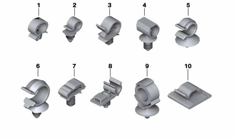 Soporte de conducto OEM 61137686669 para motos BMW F 800 GT, F 800 S, F 800 ST, F 800 R. Original BMW Motorrad.