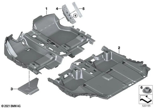 Hintergrundauskleidung für BMW 2 U06 -Serie, X1 U11 (OEM 51477952111). Original BMW.