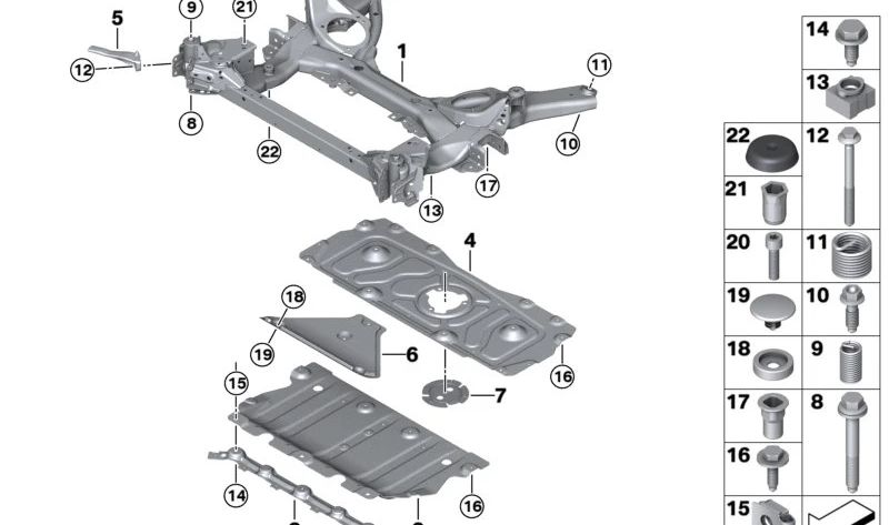Amortiguador de campo de empuje OEM 31116885878 para BMW G42, G20, G21, G28, G22, G26. Original BMW.