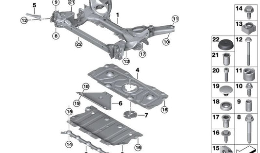 Shock Shock Shock Shock Shock Shock 3111688878 per BMW G42, G20, G21, G28, G22, G26. BMW originale.