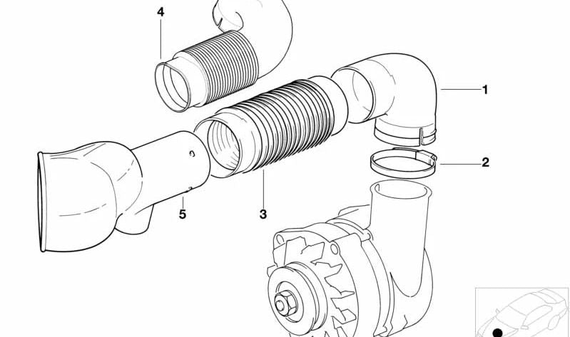 Guardapolvo (Faltenbalg) OEM 12312242301 para BMW E34. Original BMW.