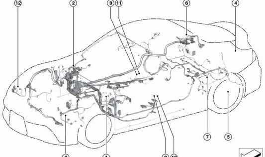 Conector eléctrico 2 pines OEM 61138377152 para BMW F40, F70, F44, G87, G20, G21, G28, G80, G81, G22, G23, G26, G82, G83, G60, G61, G68, G90, G11, G12, G70, G14, G15, G16, U11, U12, F39, U10, G45, G29. Original BMW.