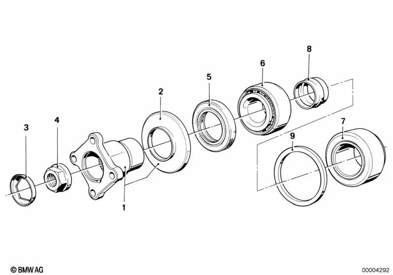Conjunto de espaçadores para BMW Série 3 E21, E30, E36 (OEM 33129065182). BMW originais.