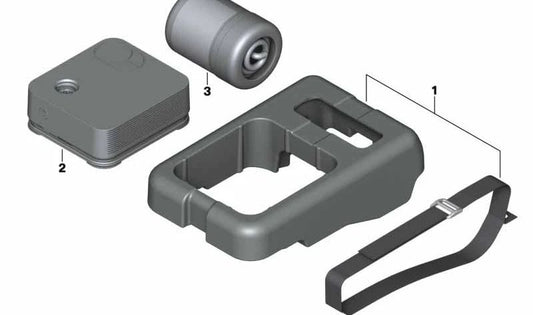 Bandeja de almacenamiento Mobility Set OEM 71106886418 para BMW G21. Original BMW.