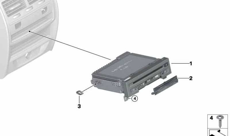 OEM -Abdeckung 65129201039 für BMW F07, F10, F11, F90, G30, G31, G38, G32, F01, F02, F04, F15, F85, F16, F86. Original BMW.