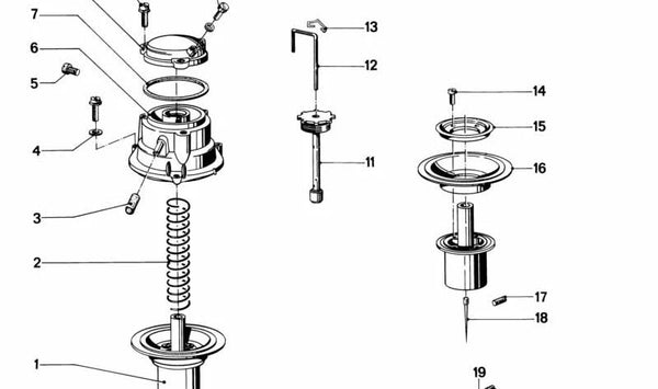 Junta tórica (O-Ring) OEM 13111258205 para BMW E12, E21, E23, E24, E28, E30, E31, E32, E34, E36, Z1. Original BMW.