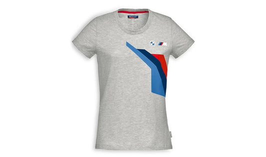 Gray Motorsport t-shirt for women size 2XL OEM 76615A81394. Valid for BMW. Original BMW Motorrad.
