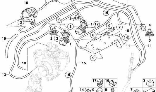 Soporte de motor OEM 11657803734 para BMW E81, E82, E87, E88. Original BMW.