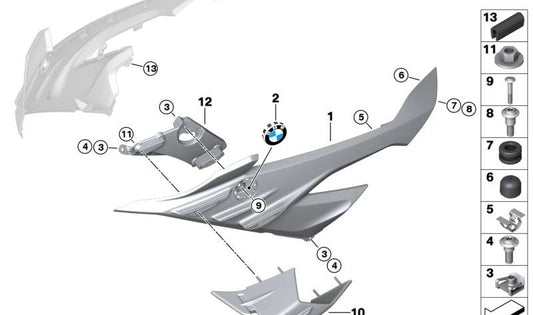 Tuerca hexagonal OEM 07129904997 para BMW F23, F33, F83, F91, G14, F25, I12. Original BMW.