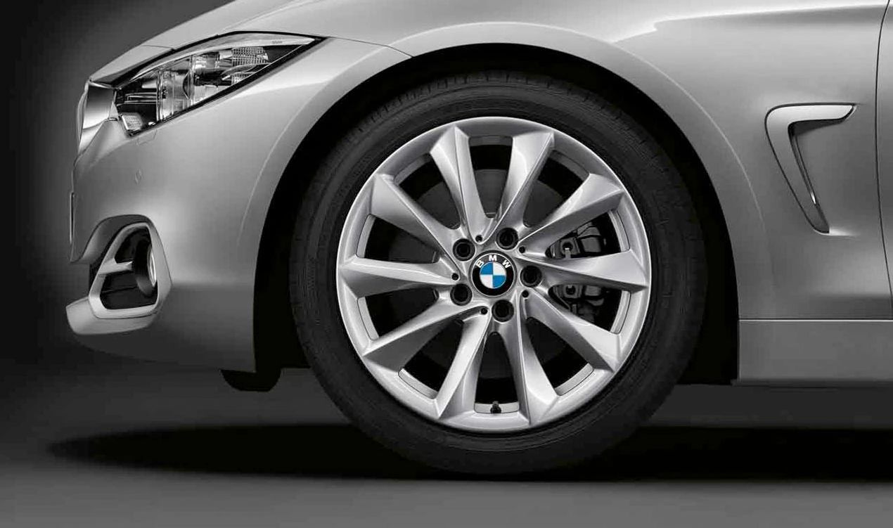 Llantas de aleación diseño turbina 415 18" OEM 36116796248 para BMW F30. Compatibles con modelos 316d desde 2012 hasta 2018. Color plata reflex. Original BMW.