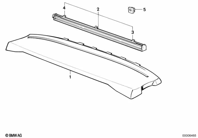 Support for BMW 3 Series E30, 5 Series E28, 7 Series E23 (OEM 51461905393). Genuine BMW.