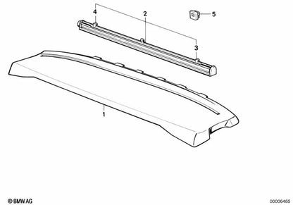 Support for BMW 3 Series E30, 5 Series E28, 7 Series E23 (OEM 51461905393). Genuine BMW.