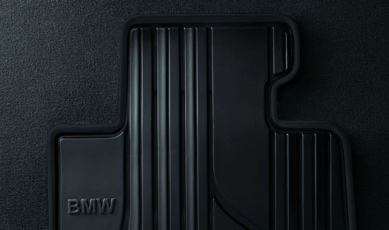 Alfombrillas impermeables/goma delanteras originales OEM 51472311000 para BMW Serie 3 (E90, E91, E92, E93).