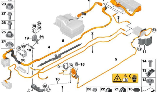 Tuerca hexagonal autoblocante M6 OEM 07147186111 para BMW {F20, F22, F23, F30N, F31N, F32, F33, F34N, F36, G20, G21, G30, G31, G32, G11, G12, G14, G15, G16, G38, G80, F87, F90, F91, F92, F93, X1 F48, X2 F39, X3 F97, G01, X4 F98, G02, X5 F95, G05, X6