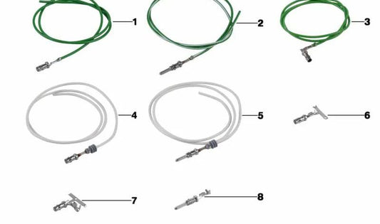 Contact rond 2.5 pour BMW 5 F07 Series, F10, F11, F18, G30, G31, G38, F90, série 6 F06, F12, F13, G32, série 7 F01, F02, F04, G11, G12, X1 F48, X2 F39 , X3 F97, G01, G08, X4 F98, G02, X5 F15, F85, G18, X6 F16, F86, Z4 G29 (OEM 61135A7DDD5). BMW d'origine