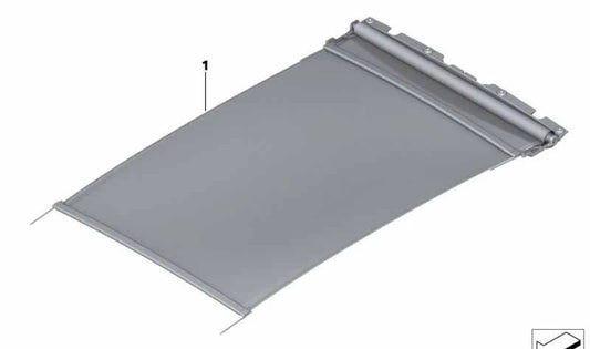 Roll Parasol Panoramic Toit Couleur Canberra Beige OEM 54109466780 pour BMW G02, F98, G06. BMW d'origine.