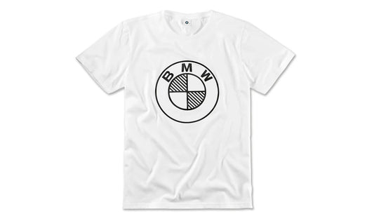 Camiseta con logotipo OEM 80142463173 talla S, color blanco y negro. Válido para BMW. Original BMW.
