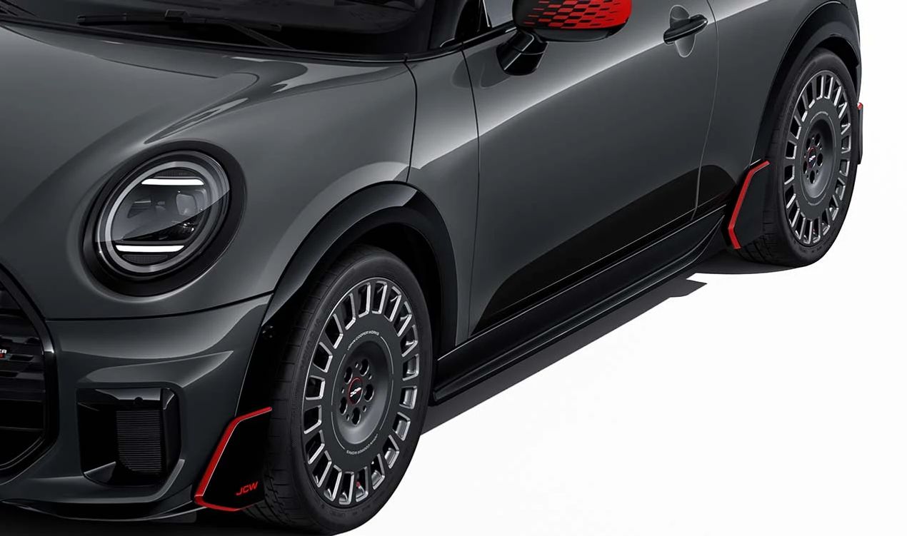 Lámina adhesiva lateral JCW negra OEM 51145B4EAB2 para MINI Cooper C, Cooper S y JCW F66, Cabrio F67… y más. Original MINI