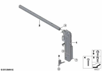 Handle screw M8x16 for BMW 1 Series F20, F21 3 Series F30, F31 and MINI F57, R55, R56, R57, R58, R59, R60, R61 (OEM 07119908222). Original BMW