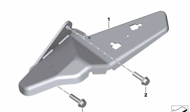 Soporte de estribo trasero izquierdo OEM 46718558601 para motos BMW C 400 GT. Original BMW Motorrad.
