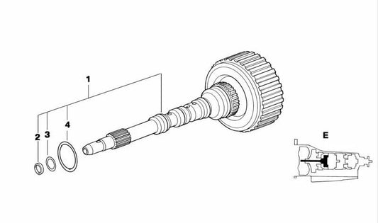 Junta tórica OEM 24231421114 para BMW E36, E34, E39, E32, E38. Compatible con modelos automáticos. Pieza original BMW.