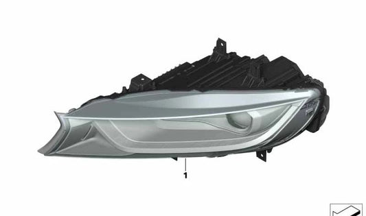 Faro delantero derecho LED OEM 63117387446 para BMW I12, I12N, I15. Original BMW.