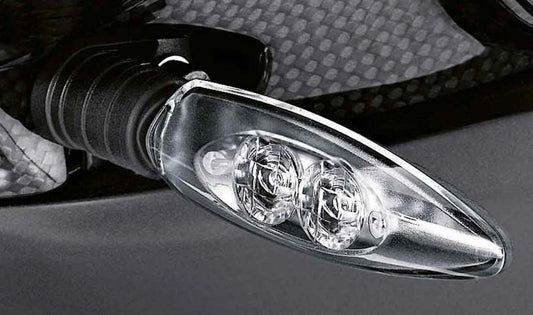 Intermitente LED con lente blanca OEM 63138522503 para motos BMW R 1200 R, R 1250 R, R 1200 RS, R 1250 RS, HP4, S 1000 RR, S 1000 R… y más. Original BMW Motorrad.