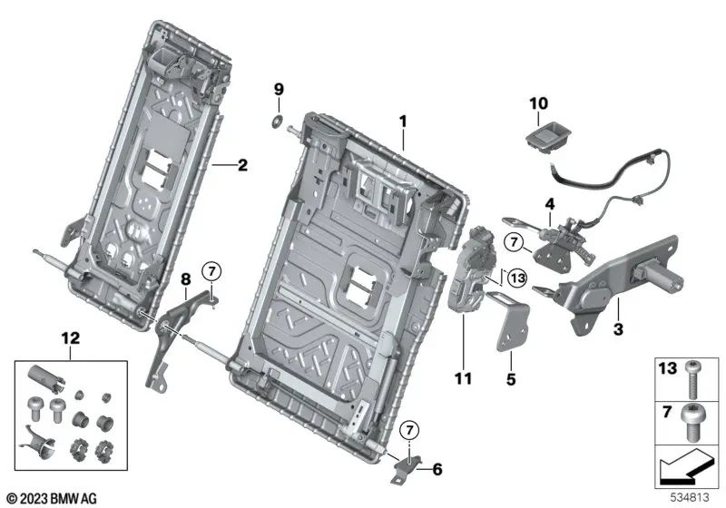 Blende per BMW 2 G42 Series, G87, serie 3 G20, G20N, G21, G21N, G80, G80N, G81, G81N, Series 4 G22, G22N, G26, G26E, G26F, G26N, G82, G82N, Serie 5 F90, F90n , G30, G30N, G31, G31N, Serie 6 G32, G32N, Serie 8 F93, G16, I20, X3 F97, F97N, G01, G01N, G08, G
