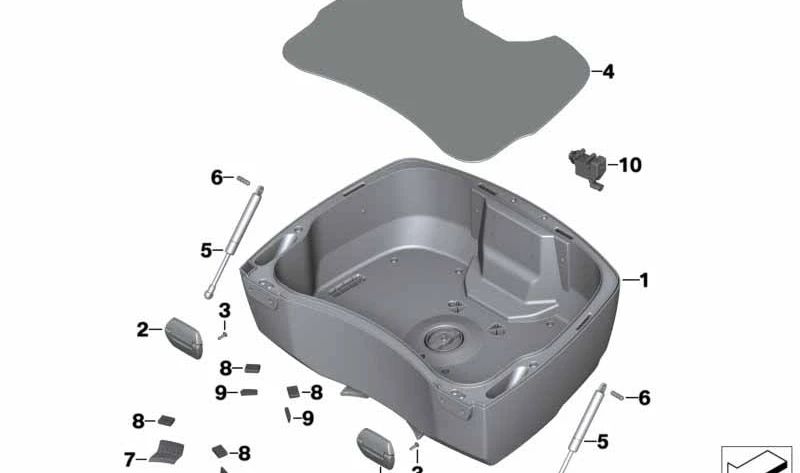 Microrruptor OEM 61317685493 para motos BMW R1200RT, R1250RT, K1600 Bagger. Original BMW Motorrad.