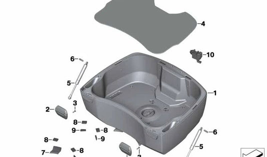 Perno de seguridad OEM 46547729464 para BMW Motorrad K1600GT, K1600GTL, R1200RT, R1250RT... y más. Original BMW Motorrad.