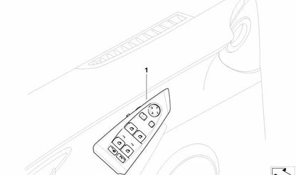 Interruptor Elevalunas Lado del Conductor para BMW E64, E64N (OEM 61318029905). Original BMW