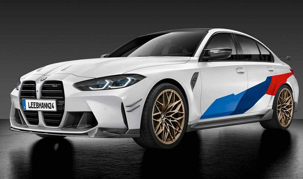 Vinilos decorativos M Performance Motorsport OEM 51145A14374 para BMW G80, G81. Original BMW.