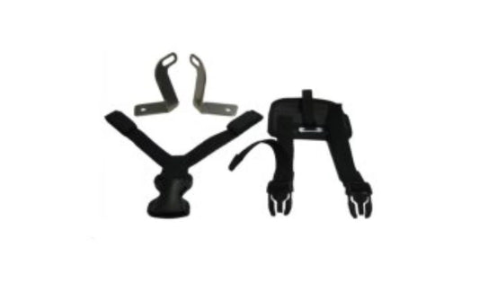 Soporte de fijación para bolsa sobredepósito pequeña OEM 77452471466 para BMW Motorrad S 1000 XR (SK69, 0E41). Compatible con modelos fabricados entre 12/2019 y 11/2023. Original BMW Motorrad.