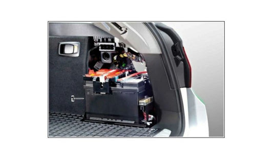 Kit de batería adicional OEM 61215A2F855 para BMW X5 G05 y G05N. Ideal para ampliar capacidad energética. Original BMW.